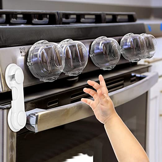 Stove Knob Covers for Child Safety 6 Piece Set!