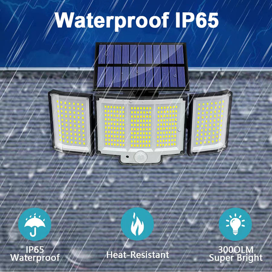 Solar Spotlights IP65 Waterproof Motion Sensor Human Induction Solar Flood Security Lights