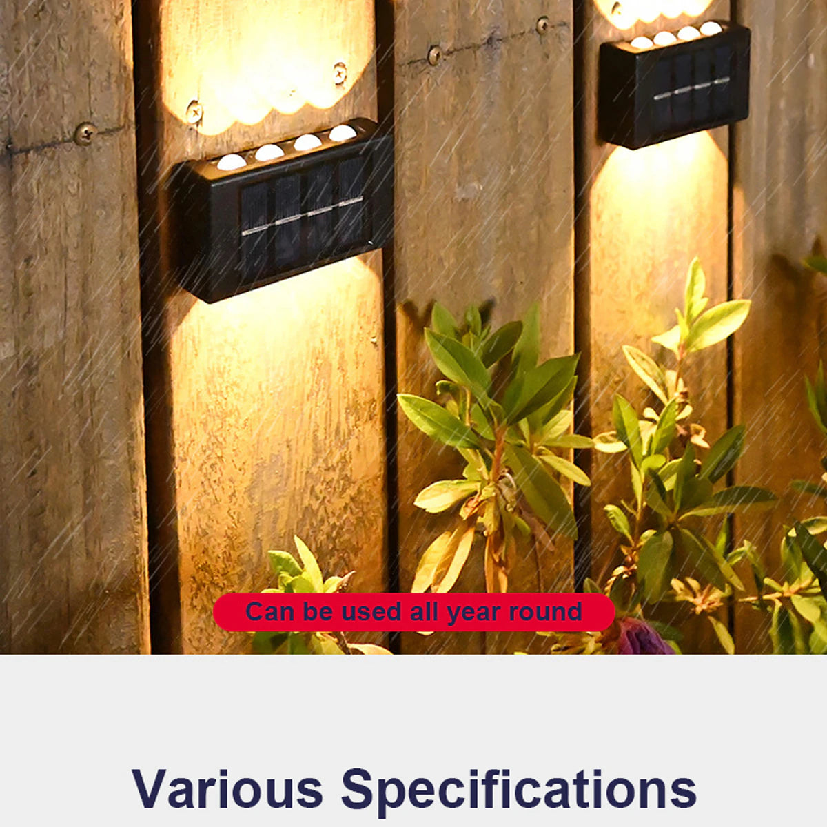 Solar Wall Lamp Outdoor Waterproof Up And Down Luminous Lights