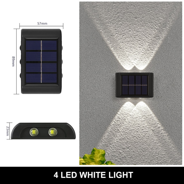 Solar Wall Lamp Outdoor Waterproof Up And Down Luminous Lights