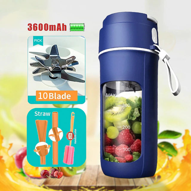Portable Electric Smoothie Blender Juice Maker Machine!