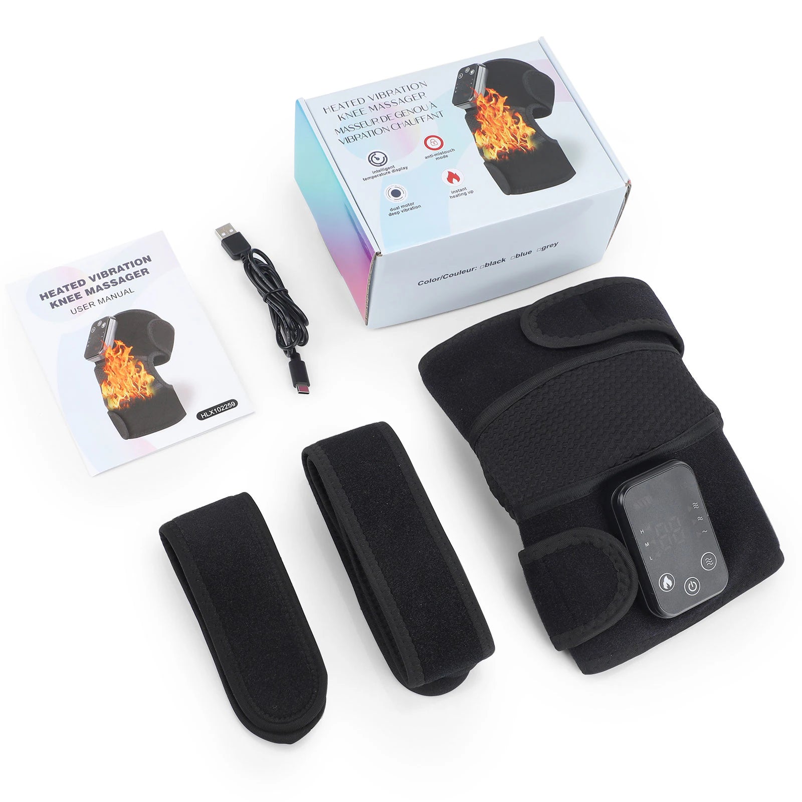  Heated Knee Massager Shoulder Heating Pads Elbow Brace